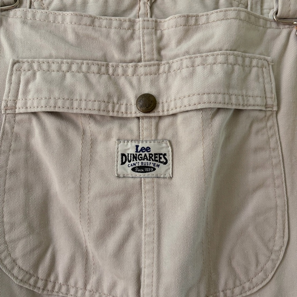 Vintage ‘90s Lee Dungarees Khaki Short Overalls - Picture 3 of 6